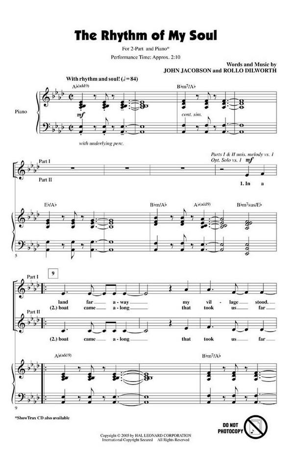 John Jacobson, The Rhythm of My Soul