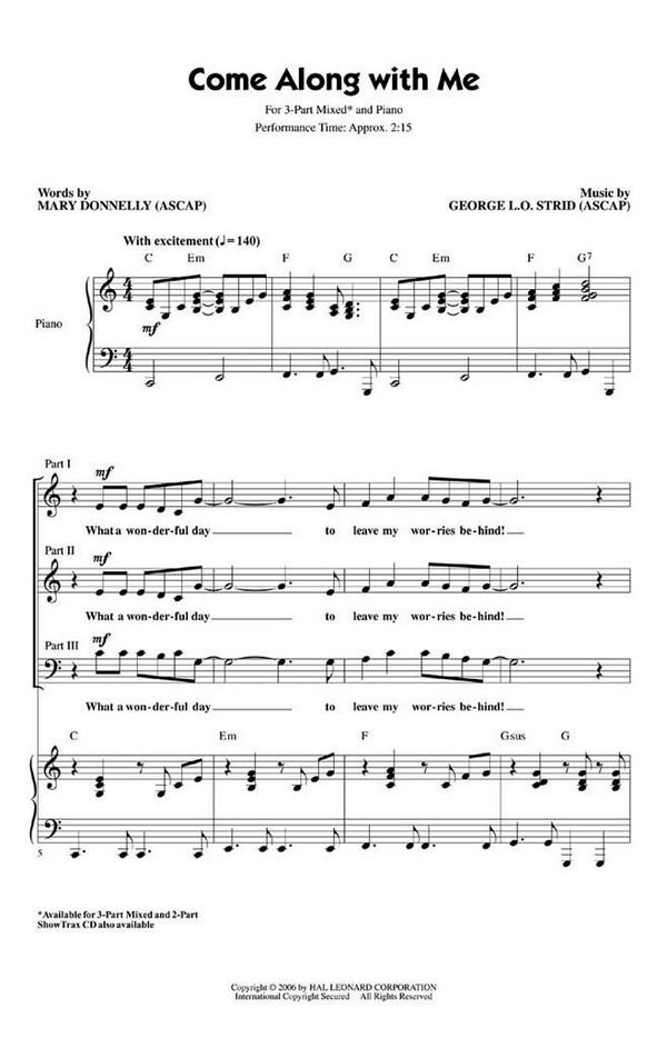 George L.O. Strid_Mary Donnelly, Come Along with Me