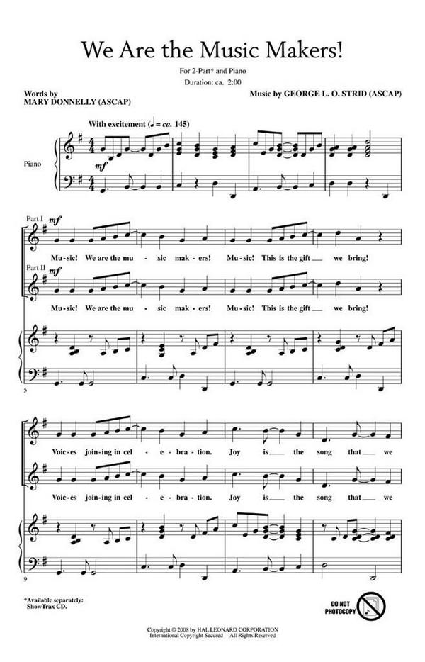 George L.O. Strid_Mary Donnelly, We Are the Music Makers!