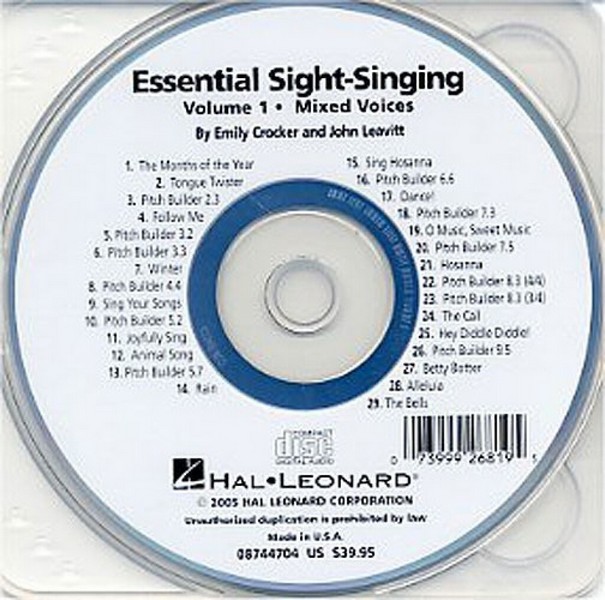 Essential Sight-Singing Vol. 1 Mixed Voices
