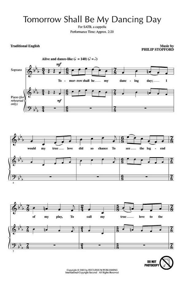 Tomorrow Shall Be My Dancing Day