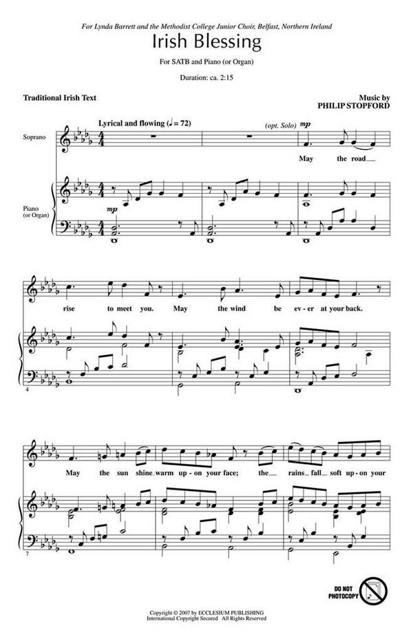 Philip W. J. Stopford, Irish Blessing