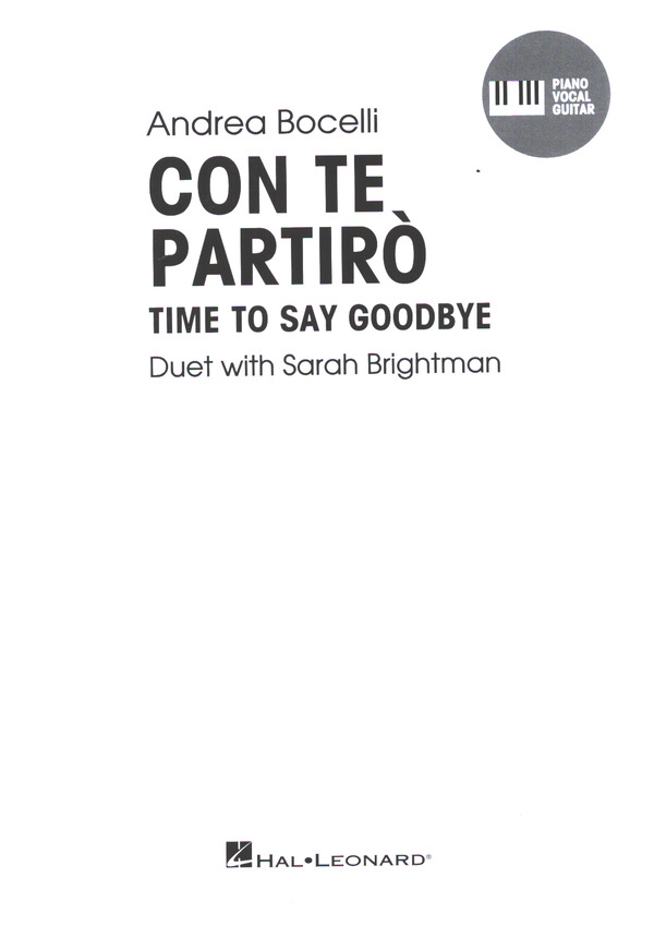 Con te partirò (Time to say goodbye)