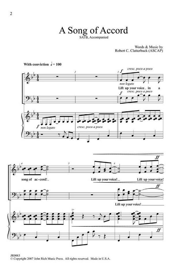 Robert Clatterbuck, A Song of Accord