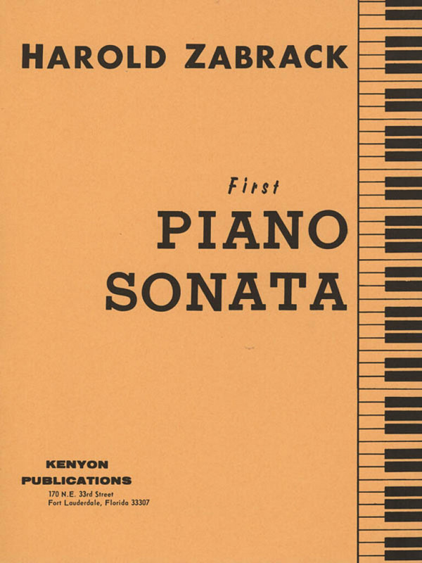 Harold Zabrack, Piano Sonata No. 1
