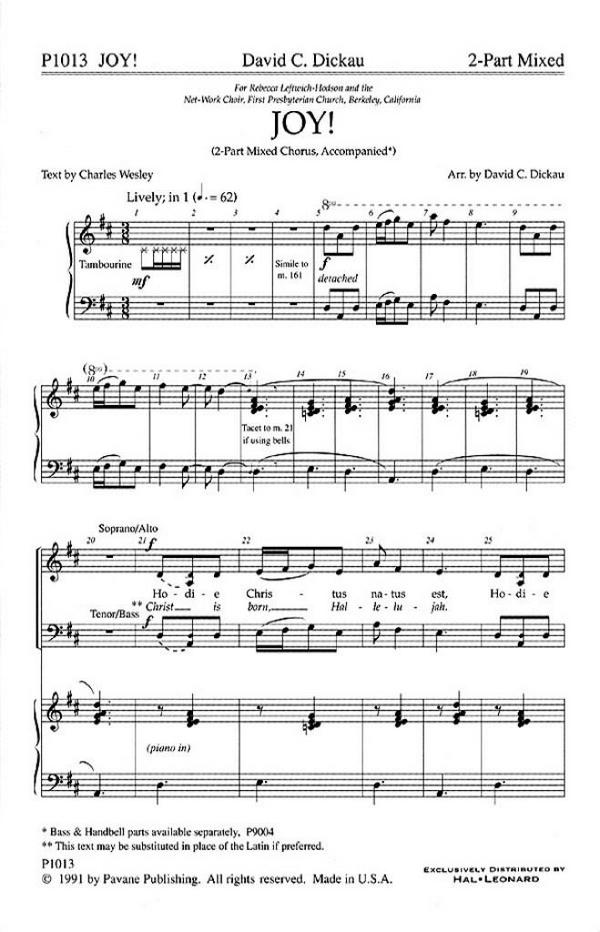 Georg Friedrich Händel, Joy!