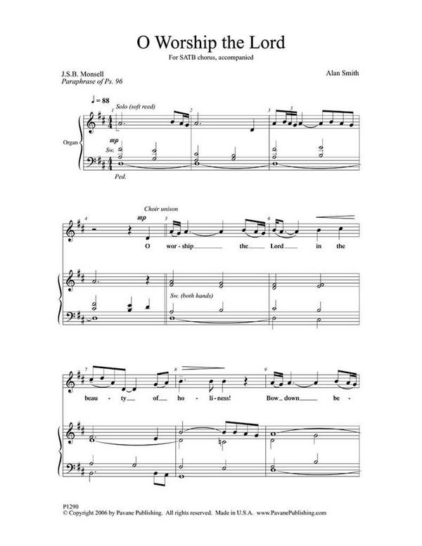 Alan Smith, O Worship the Lord