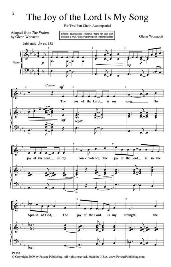Glenn Wonacott, The Joy of the Lord Is My Song
