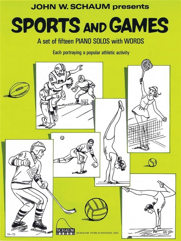 John W. Schaum, Sports and Games