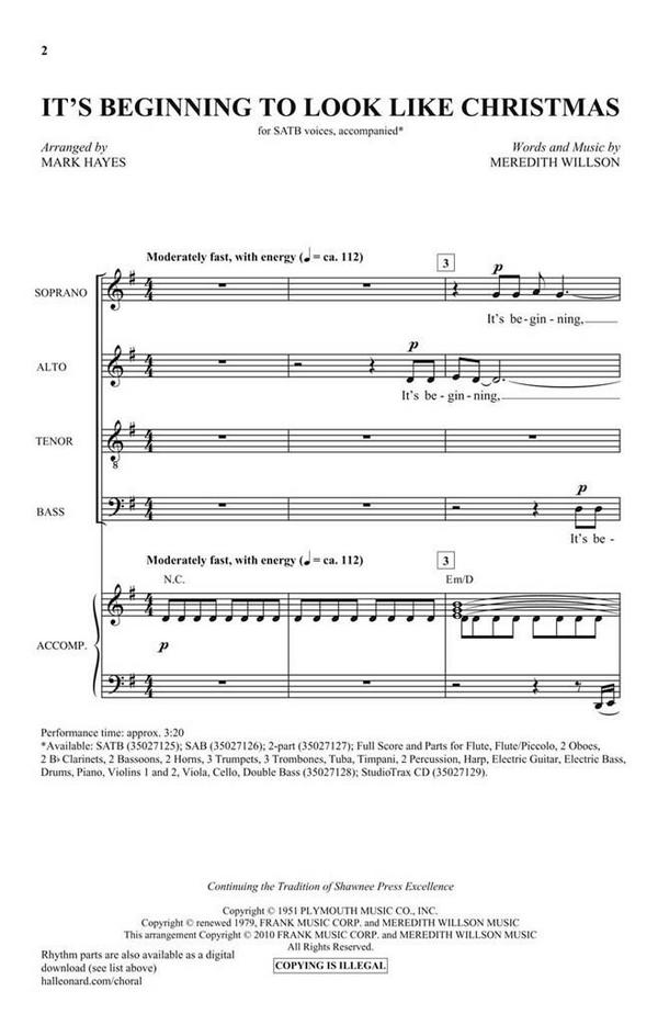 It's Beginning to Look Like Christmas