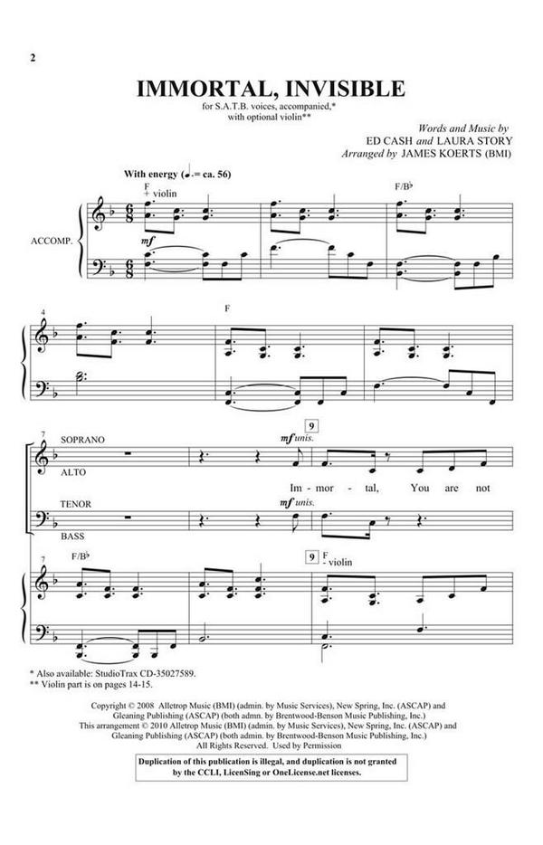 Ed Cash_Laura Story, Immortal, Invisible