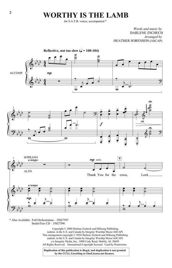 Darlene Zschech, Worthy Is the Lamb