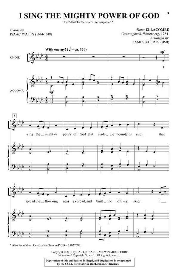 Isaac Watts_William Monk, I Sing the Mighty Power of God