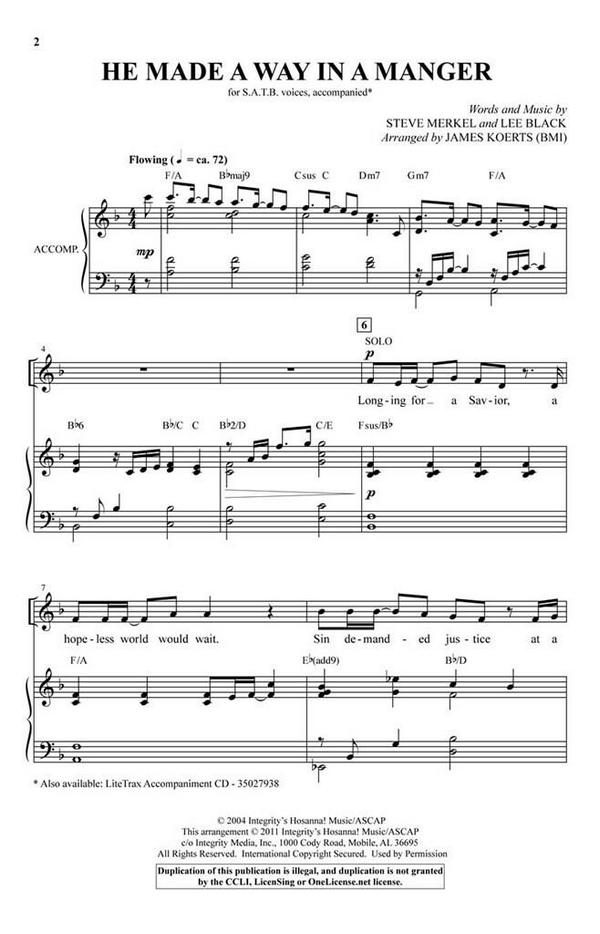 Lee Black_Steve Merkel, He Made a Way in a Manger