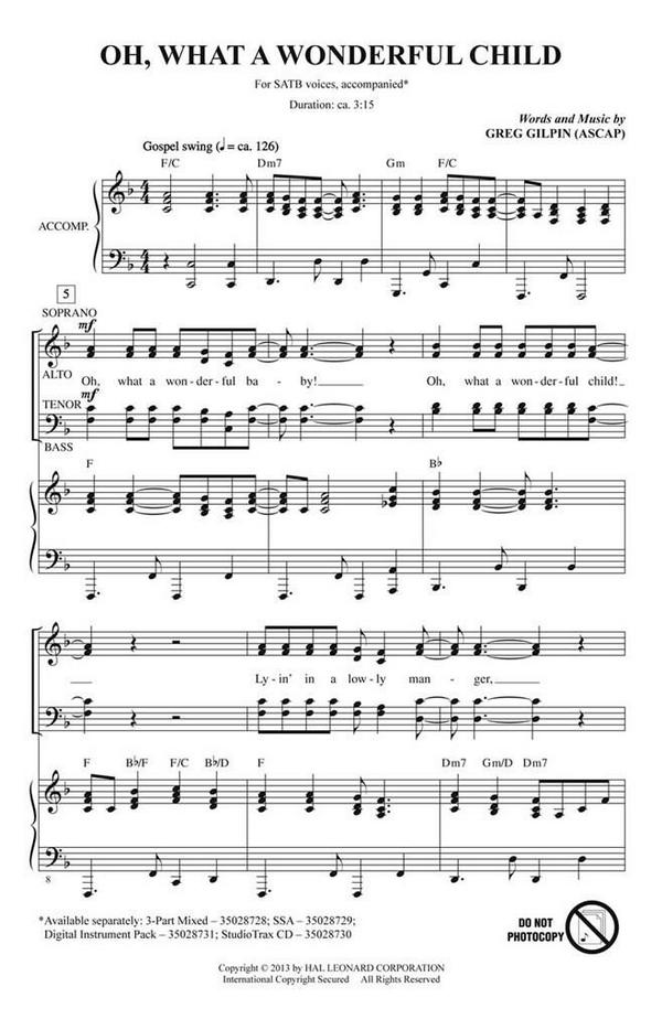 Oh, What a Wonderful Child