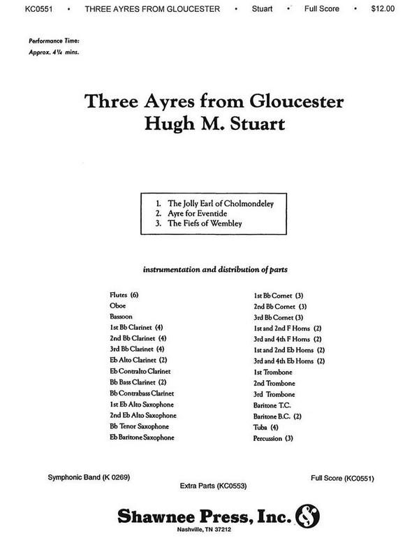 Hugh Stuart, Three Ayres from Gloucester