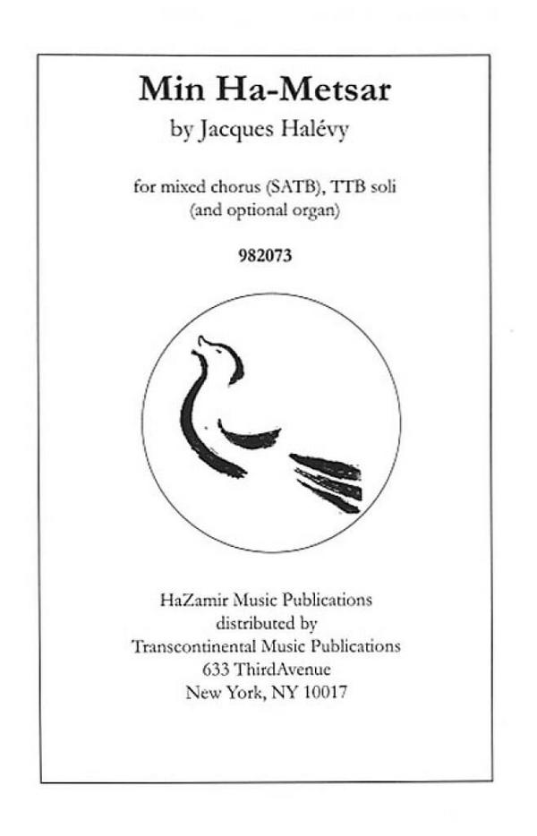 Fromental Halévy, Min Ha-metsar