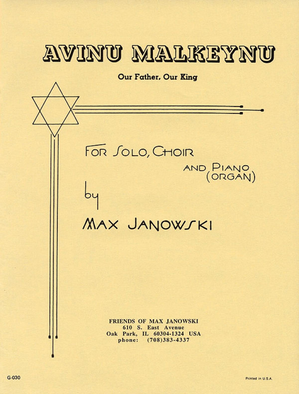 Max Janowski, Avinu Malkeynu