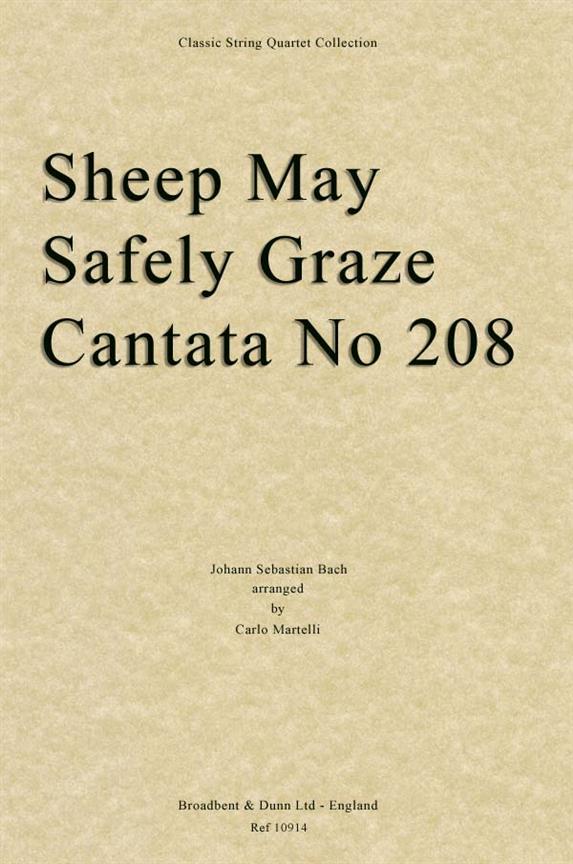 Johann Sebastian Bach, Sheep May Safely Graze, Cantata No. 208