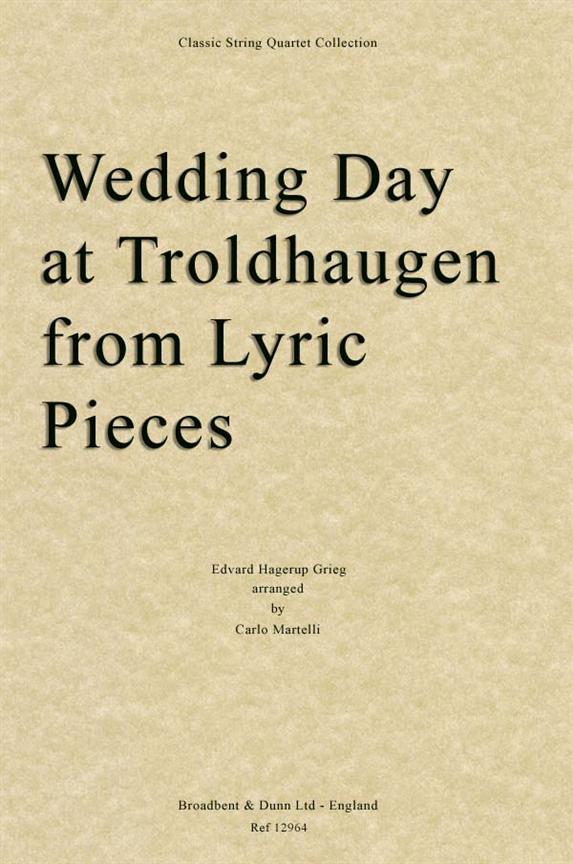 Wedding Day at Troldhaugen from Lyric Pieces