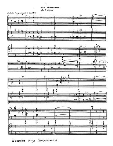 Kevin Volans, Nine Beginnings