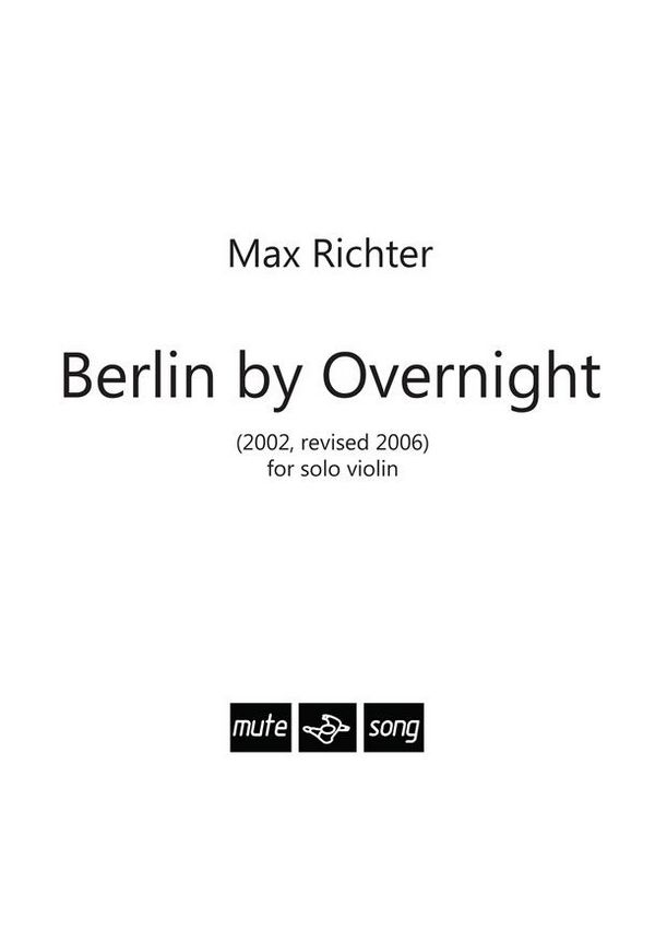Berlin By Overnight (2002, revised 2006)