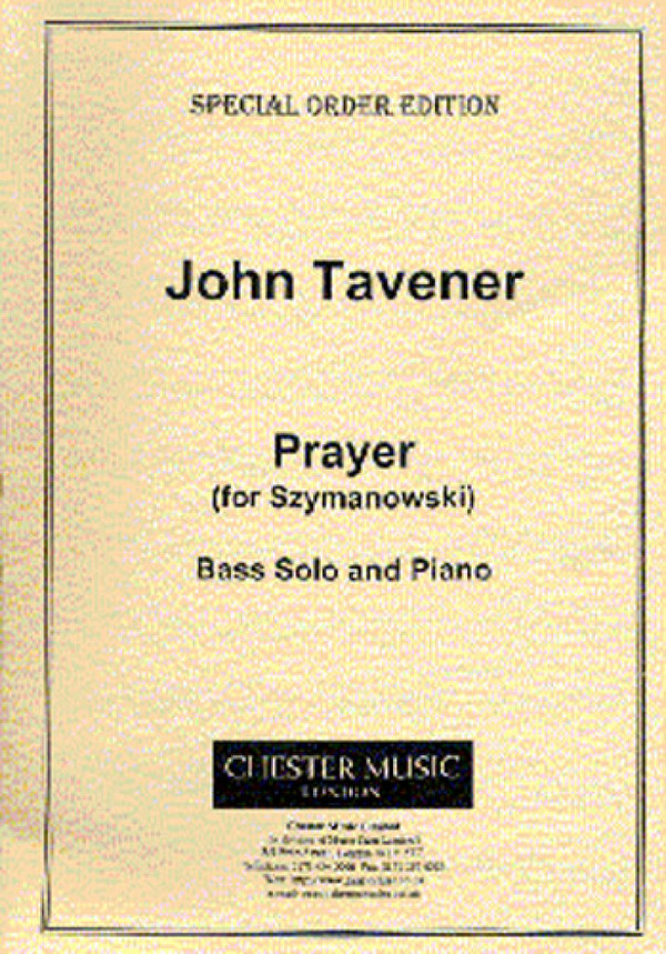 Prayer for Szymanowski