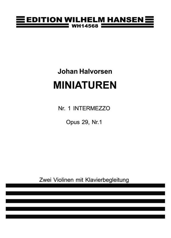 Miniaturen op29/1 Intermezzo