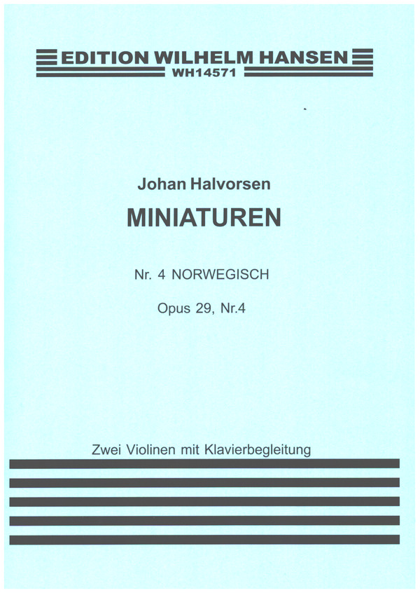 Miniaturen op.29 Nr.4 'Norwegisch'