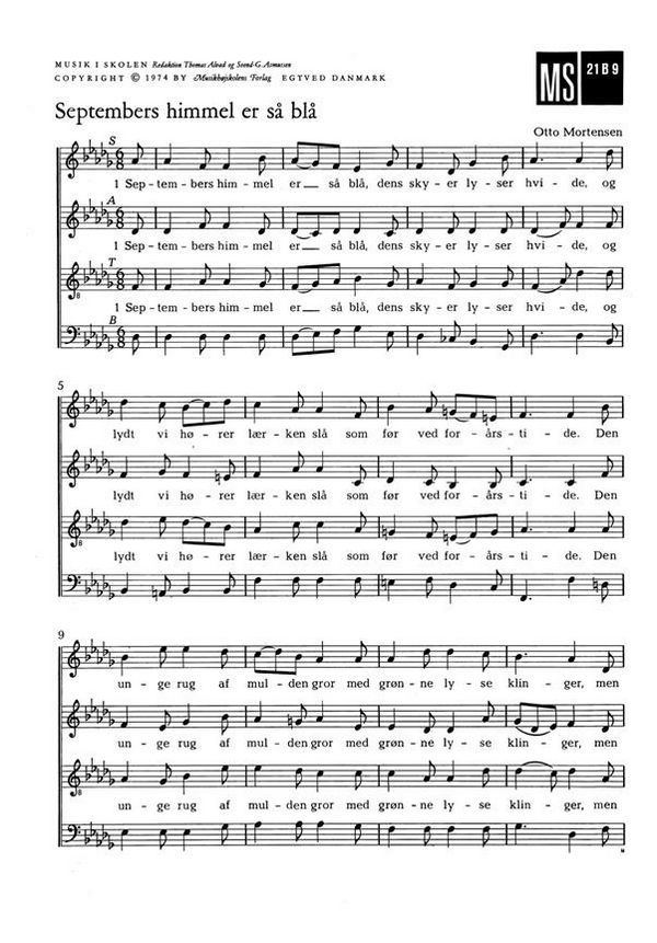 Septembers Himmel Er Så Blå