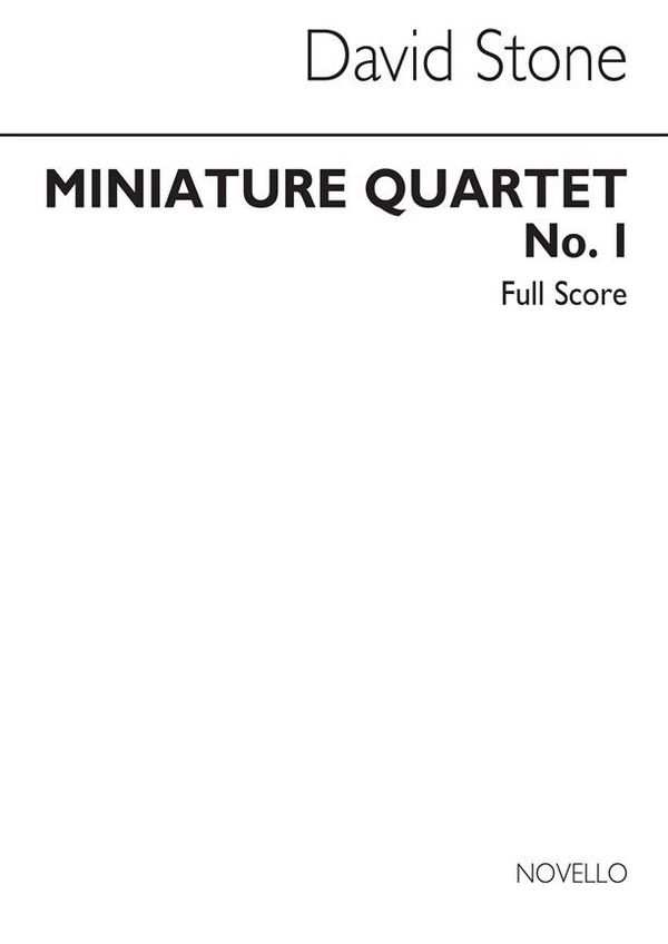 Miniature Quartet No.1  