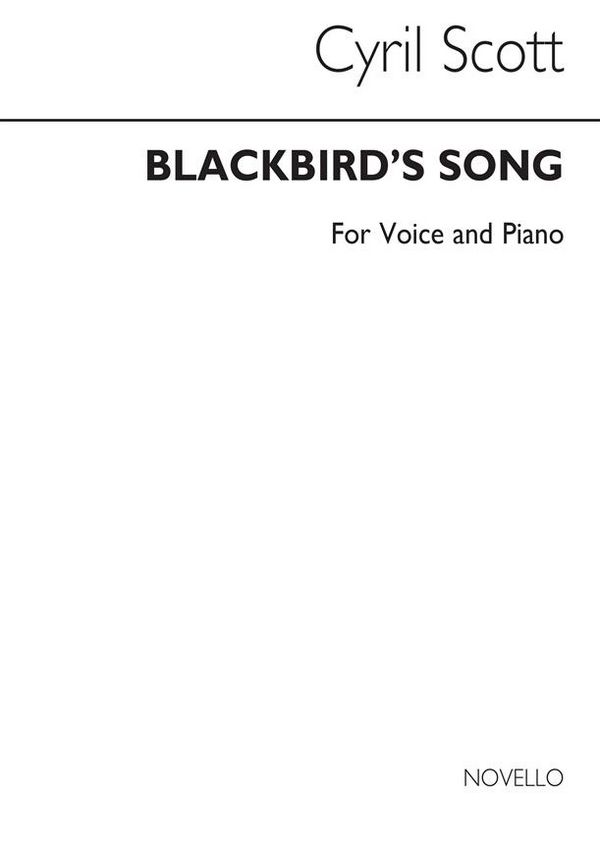 Blackbird's Song op.52/3