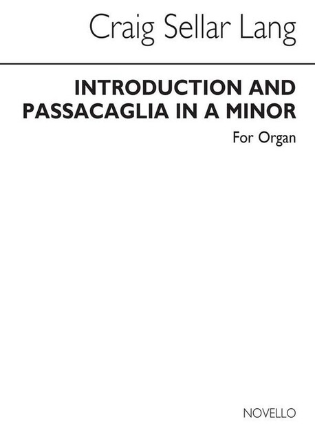Introduction And Passacaglia in A Minor
