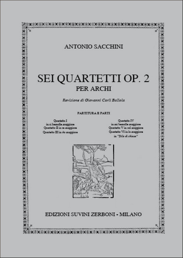 Antonio Sacchini, Quartetto I In Si Bemolle Maggiore