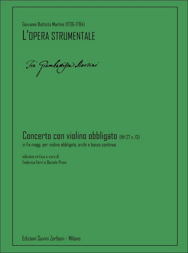 Concerto con violino obbligato (HH.27 n. 13